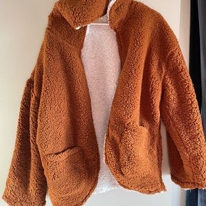 Reversible fuzzy sweater
